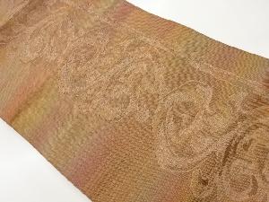 抽象唐草模様織出し名古屋帯